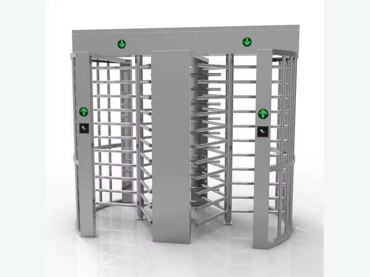 Stainless Steel Full Height Cross Turnstile Gate with Anti-Tailgating -...