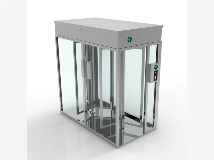 Customized Full Height AB Channel Turnstile Personnel Safe Passage Large...