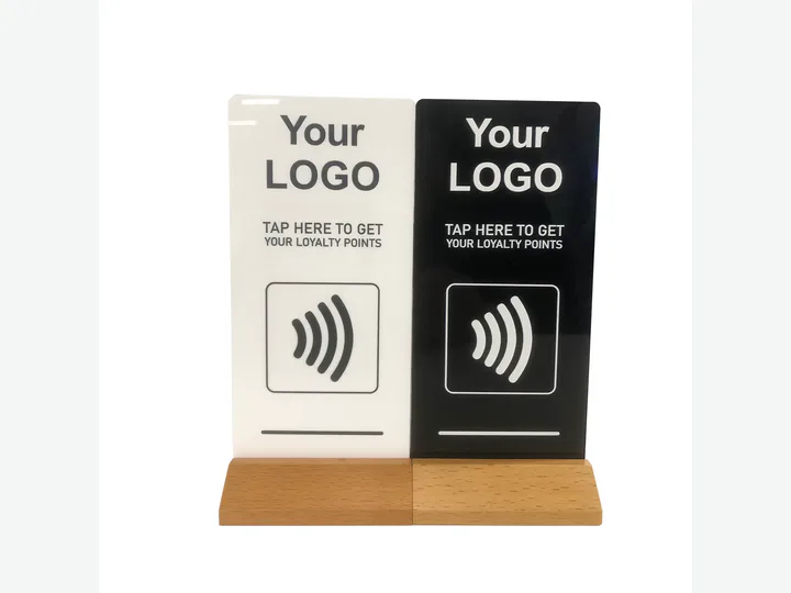 Customized Wooden Plastic Split Type Google Facebook Review Desktop Card...