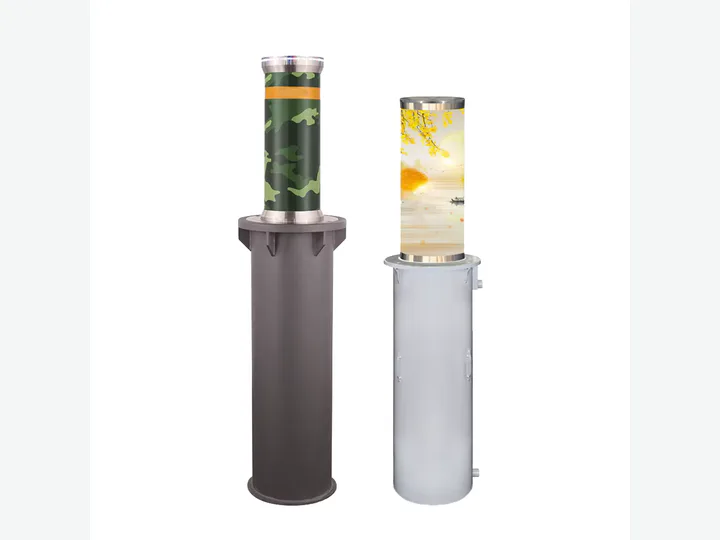 Automatic hydraulic rising bollard