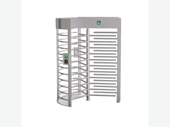 Full Height Cross Rotating Turnstile Gate-Single/Double Door Stainless Steel...